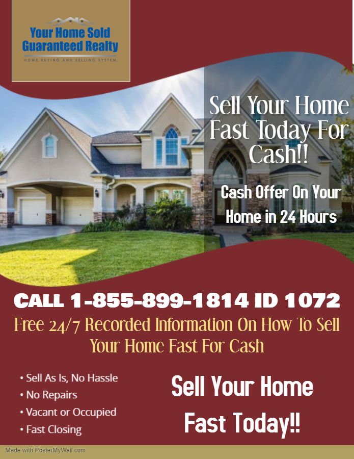 Cash Offer On Your Home In 24 Hours! | Sell your house fast, Home